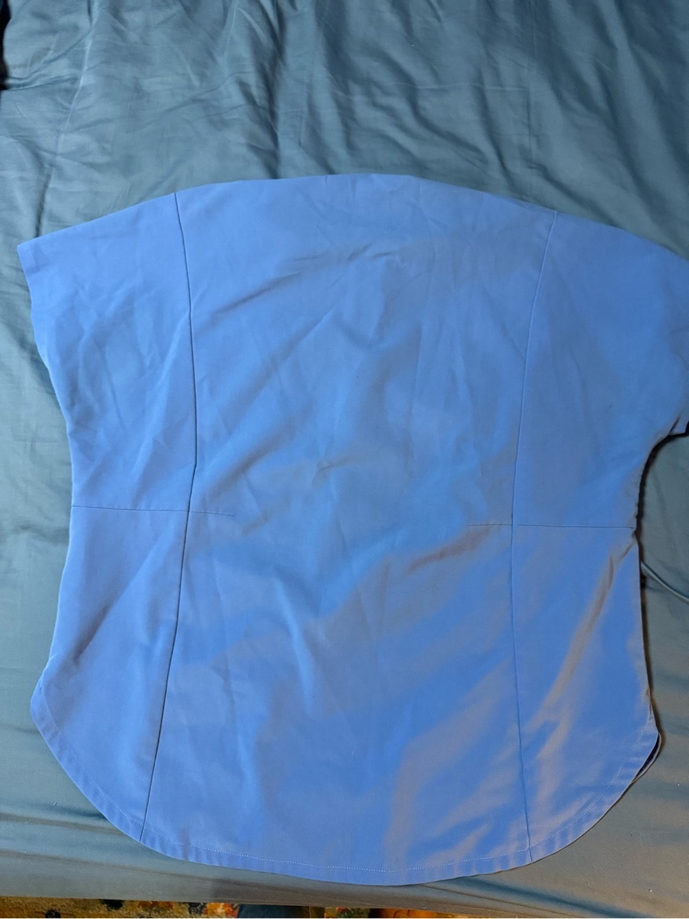 Figs Women's Short-Sleeve Medical Top in Periwinkle Blue - Picture 4 of 4
